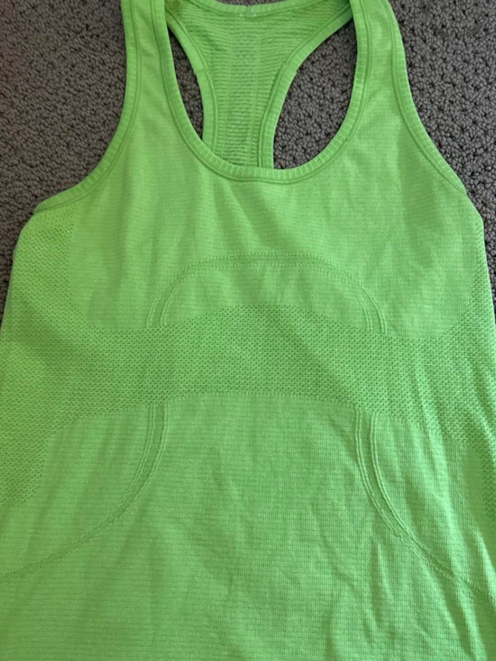 lululemon athletica Bright Lime Racerback Tank Top